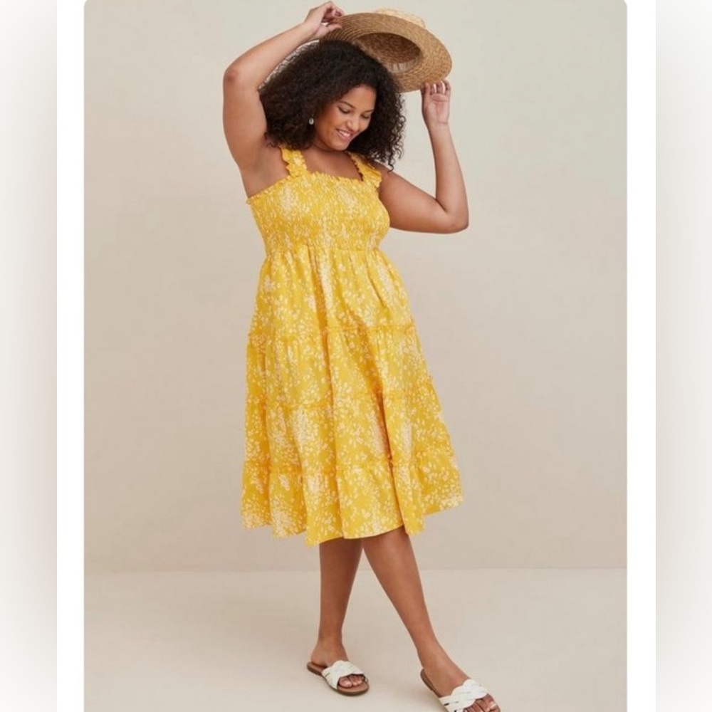 Yellow Floral Sundress